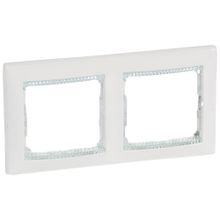 Legrand Рамка 2-постовая Legrand Valena белая кристалл 774462 ID - 244872