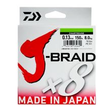 Леска плетеная Daiwa J-Braid X8 300м 0,13мм мультиколор