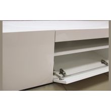 Алмаз. Любимый дом Бруклин Тумба под ТВ 1600 (Белый глянец), исполнение 1