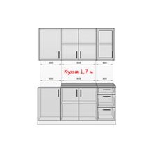 Миф Кухня МДФ 1600 с фотопечатью Маки красные, белые столы