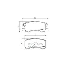 Колодки Тормозные Дисковые | Зад | Mitsubishi Outlander Ii (Cw_w) 2.4 4wd (Cw5w) 09.2007 - 11.2012 <=> Mitsubishi Asx (Ga_w_) 1.8 02.2010 - Brembo арт. P54031