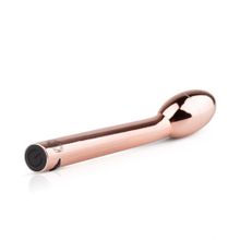 Золотистый вибратор для G-стимуляции Rosy Gold G-spot Vibrator - 22 см. (187814)