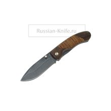 Нож складной "Егерьский-2 " (дамасская сталь), береста
