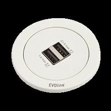 Розетка Evoline One 2 USB Charger type A (928.00.013)