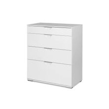 Вентал Комод Лайн-1 белый белый глянец ID - 306822