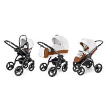 Коляска 3 в 1 Esspero Grand I-Nova (шасси Black) - Orange leatherette