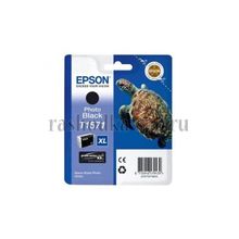 Струйный черный картридж Epson T15714010 Stylus photo R3000 черный