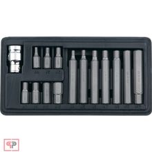 Stels Набор бит HEX, хвостовик-шестигранник 1 2, CrV, 10 мм, 15 предметов Stels