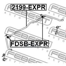 Втулка Стабилизатора (Комплект) | Зад Прав Лев | Ford Explorer Tub 2011-2013 [Can] D=20 Мм Febest арт. FDSBEXPR