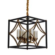Lumina Deco Подвесная люстра Lumina Deco Quadrato LDP 1223-4 BK+MD ID - 148390
