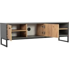 Алмаз. Любимый дом Лофт Тумба ТВ (Дуб Вотан Оникс Серый)