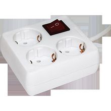 Удлинитель   У-С03К 3-местный, с выключателем, 3м, с заземлением, WYP30-16-03-03-ZK-N | код. WYP30-16-03-03-ZK-N |  IEK