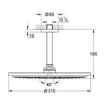 Верхний душ Grohe Rainshower Cosmopolitan (26057000) (310 мм)