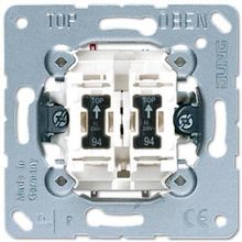 Jung Выключатель жалюзи двухклавишный Jung 10А 250V 505KOVU5 ID - 110218