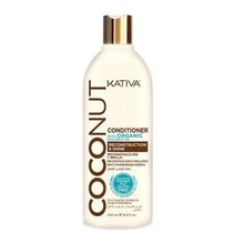Кондиционер восстанавливающий с органическим кокосовым маслом для поврежденных волос Kativa Coconut 500мл