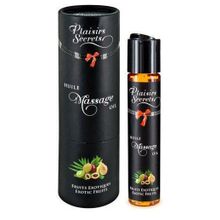 Plaisir Secret Массажное масло с ароматом экзотических фруктов Huile de Massage Gourmande Fruits Exotiques - 59 мл.