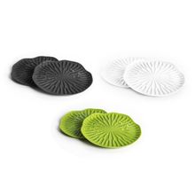 Qualy под бокалы Lotus 2 шт зеленые