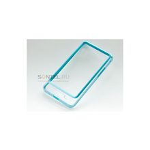 Бампер силиконовый для Samsung Galaxy S2 i9100 (голубой) 00018748