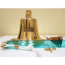 Foresti & Suardi Рында судовая из полированной латуни Foresti & Suardi 2045.L 160 мм с креплением