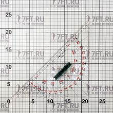 Linex Угольник-транспортир навигационный Linex 3200 MRH 090900 320 мм с ручкой