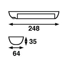 Batsystem Светильник внутренний Batsystem Prolight Soft 9025V 12 В 0,9 Вт пластмассовый корпус