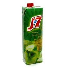 Безалкогольный напиток J7 Яблоко зеленое, 0.970 л., 0.0%, безалкогольный, пачка, 12