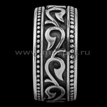 Серебряное кольцо Плющ