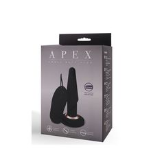 Seven Creations Чёрная анальная вибропробка APEX BUTT PLUG SMALL BLACK - 14 см.