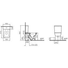 Vitra Унитаз-компакт Pure 9819B003-7200 с микролифтом