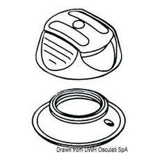 Osculati Perfix snap fastener, white, 10.446.01
