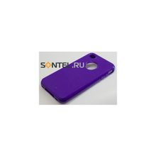 Силиконовая накладка для iPhone 4 4S вид №3 purple