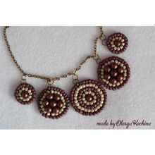 Колье "тройной шоколад"