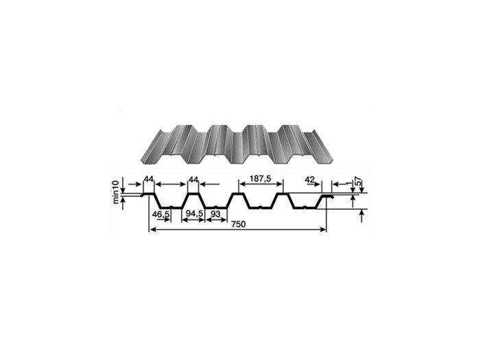 Нс 57. Профлист н75 чертеж. Профлист н75-750-0.9. Профиль н57-750-0.8.