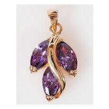 Кулон с аметистом "Большой рис"