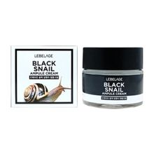 Крем ампульный с муцином чёрной улитки Lebelage Ampule Cream Black Snail 70мл