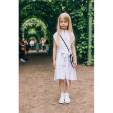 Leya.me Платье из хлопка с молнией и воланом LG-027