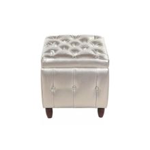 Мебельстория Пуф Брага-1 серебро к з ID - 310564