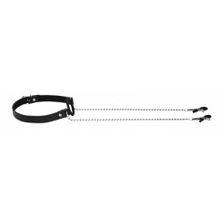 Черный кляп-кольцо с зажимами для сосков O-Ring Gag With Nipple Clamps (243983)