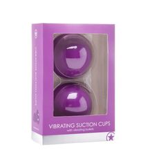 Shots Media BV Фиолетовые вакуумные присоски с вибрацией Vibrating Suction Cup (фиолетовый)