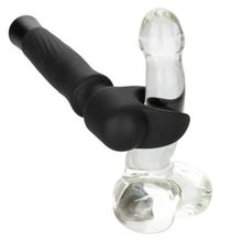 Черный вибромастурбатор Masturwand Vibrating Stroker (235358)