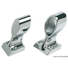 Osculati SS Handrail right left end bracket 22 mm, 41.714.20