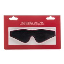 Shots Media BV Чёрно-красная двусторонняя маска на глаза Reversible Eyemask