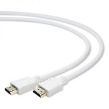 Кабель HDMI 19M-19M V1.4, 1.0 м, белый, позол. разъемы, Gembird Cablexpert (CC-HDMI4-W-1M)