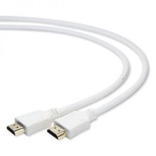 Кабель HDMI 19M-19M V1.4, 1.0 м, белый, позол. разъемы, Gembird Cablexpert (CC-HDMI4-W-1M)