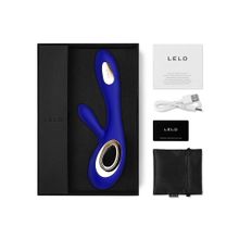 Lelo Синий вибратор-кролик Lelo Soraya Wave - 21,8 см. (синий)