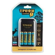 зарядное устройство AA AAA ТРОФИ TR-120 AA (6 24 576) + аккумуляторы АА 2300mAh 4шт.