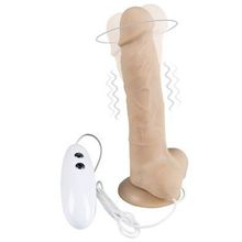 Adrien Lastic Телесный вибратор-ротатор на присоске Cesar Vibrator   Rotator - 17,5 см.