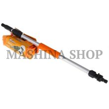 Швабра с насадкой для шланга, щеткой 20см и телескопической ручкой 100см