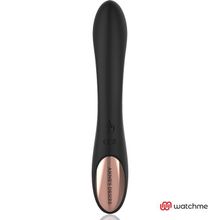 DreamLove Черный вибратор с пультом-часами Anne s Desire Curve G-Spot Vibe Wireless Watchme - 20,5 см. (черный)