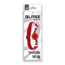 Dream Toys Красный кляп-шар с отверстиями BLAZE BREATHABLE BALL GAG (красный)